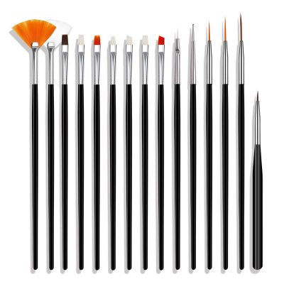 Set of 15 pieces Art Brushes (different brushes)