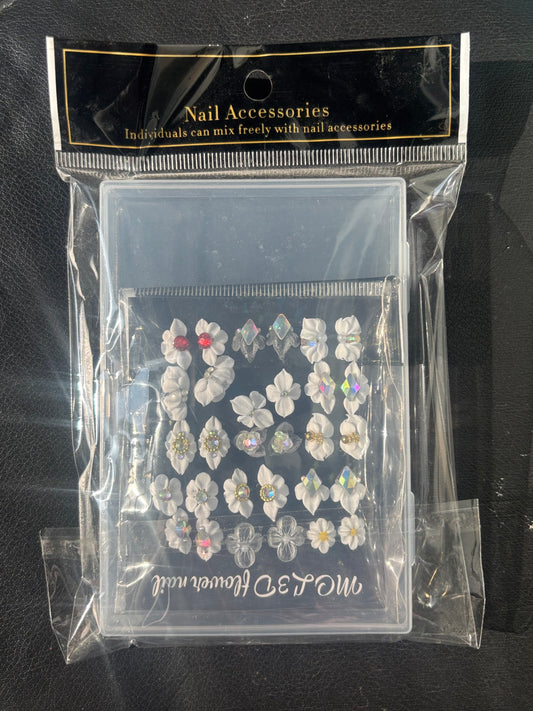 3D Art nail flowers accessories