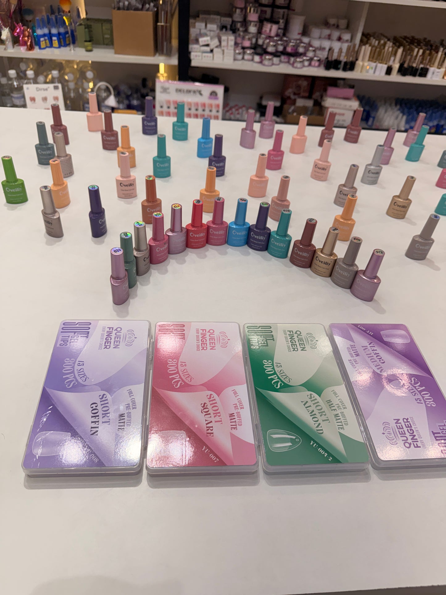 Combo cateye nail and tips