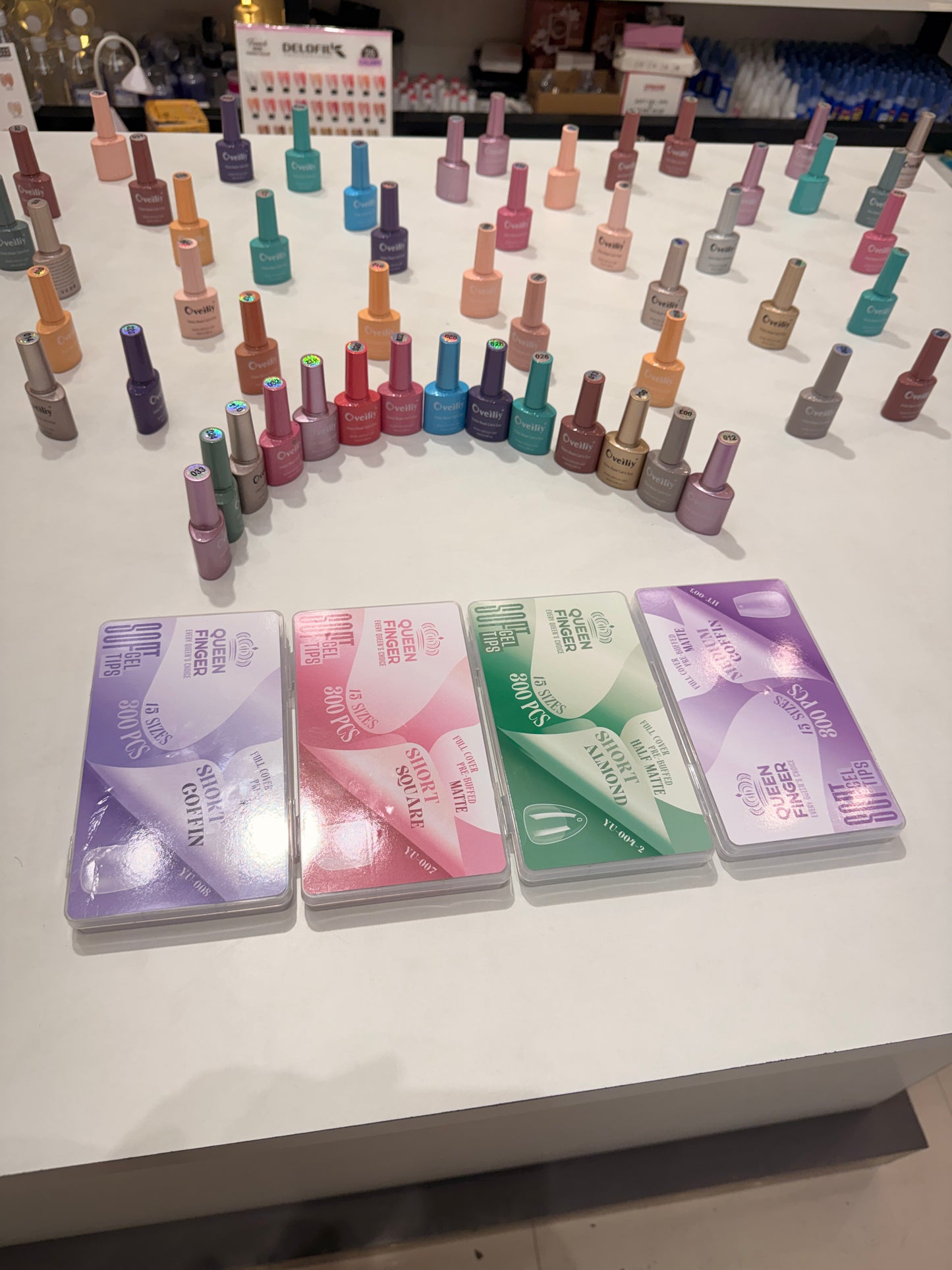 Combo cateye nail and tips